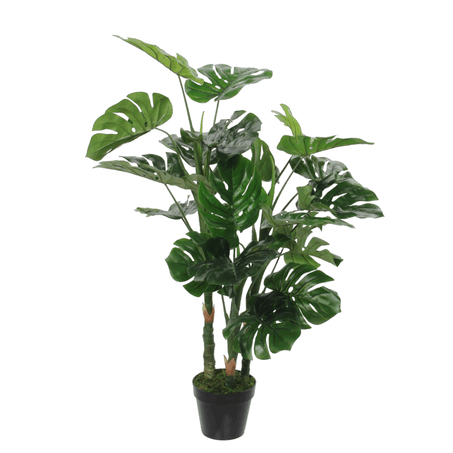 Monstera Kunstplant - H100 x Ø75 cm - Groen