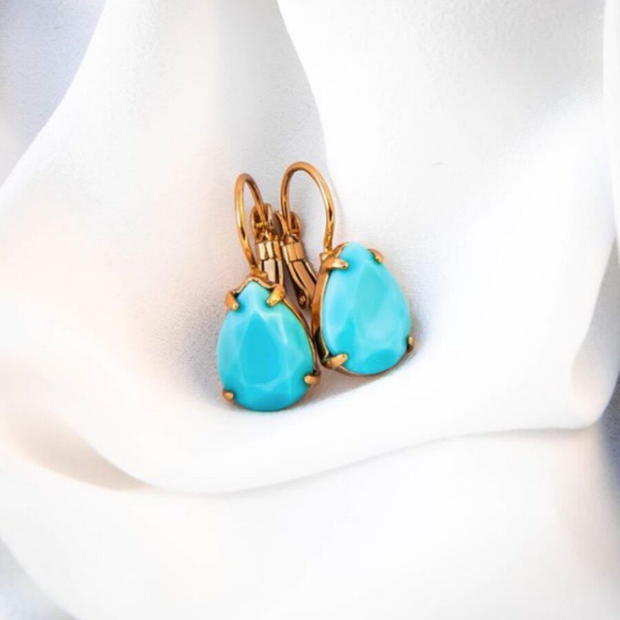 Lacrima Earhangers Turquoise - Afbeelding 3