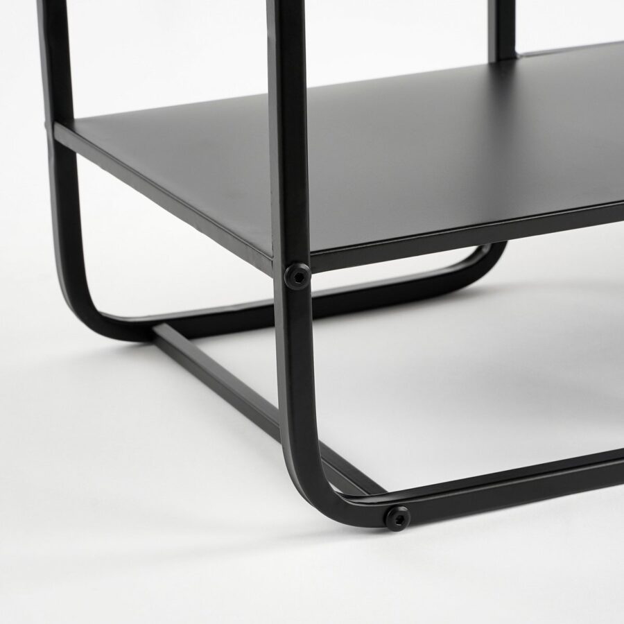 Jules Wandkast - L70 x B30 x H76 cm - Metaal - Zwart - Afbeelding 5