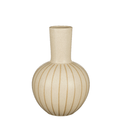 Holm Vaas - H42 x Ø28 cm - Keramiek - Crème