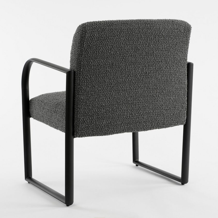 Symon Fauteuil - L72 x B69 x H81 cm - Donkergrijs - Afbeelding 5