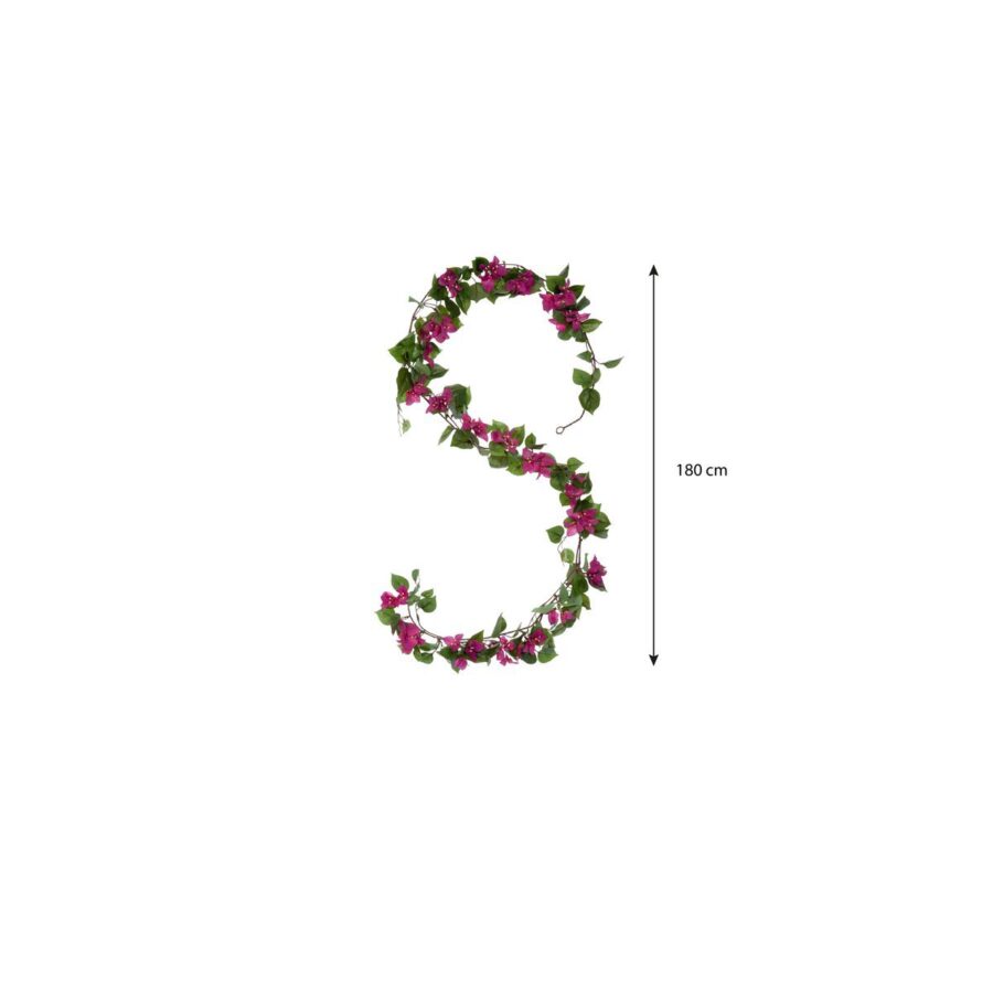 Bougainvillea Kunstslinger - L180 cm - Donkerroze - Afbeelding 5