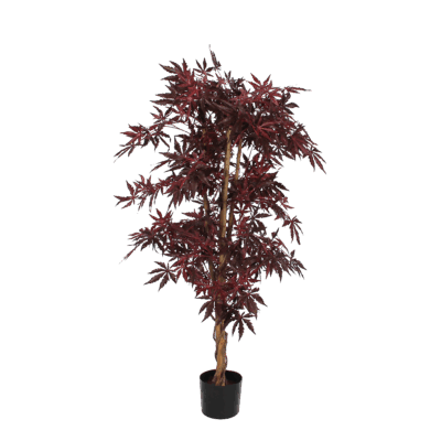 Esdoorn Kunstplant - H140 x Ø80 cm - rood