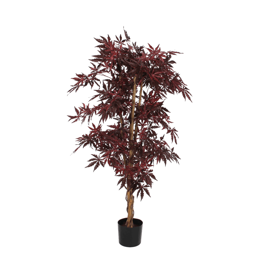 Esdoorn Kunstplant - H140 x Ø80 cm - rood