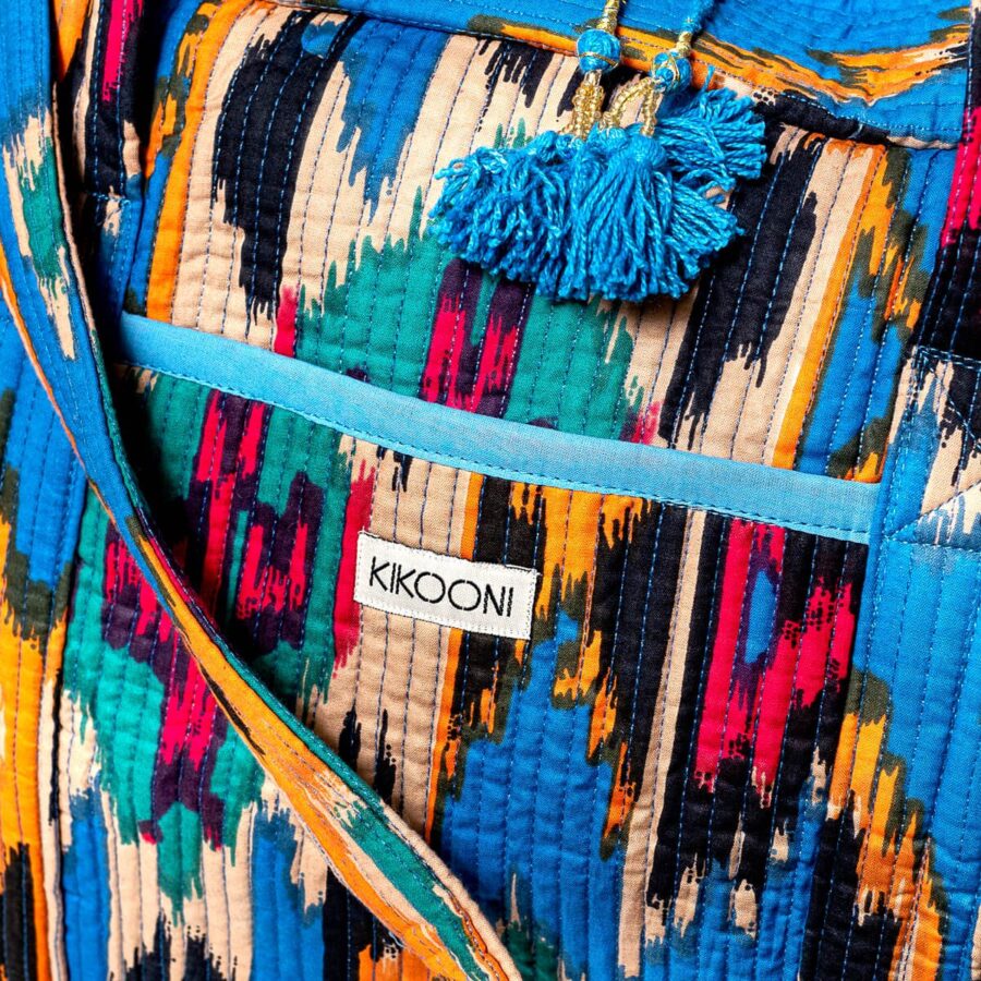 Grote reistas 'Blue Ikat' - Afbeelding 4