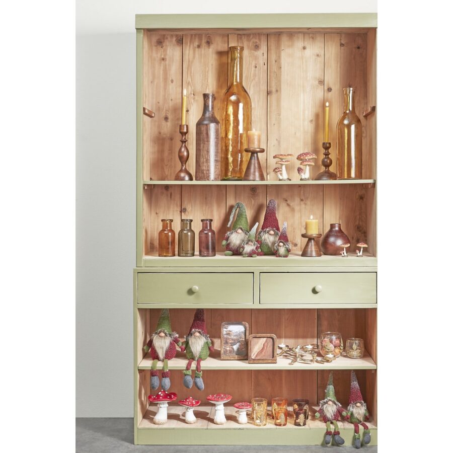Rioja Fles Vaas - H75 x Ø18 cm - Gerecycled Glas - Oker - Afbeelding 6