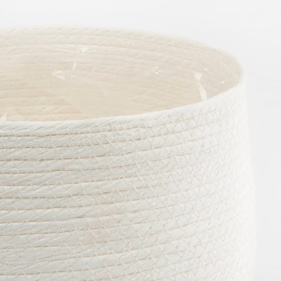 Jorck Plantenmand - Set van 3 - H24 x Ø26 cm - Off White - Afbeelding 2