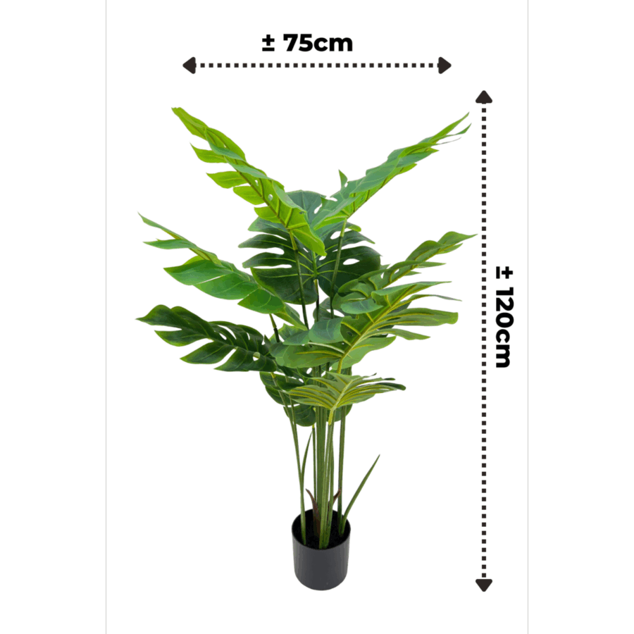 Monstera Kunstplant 120cm - Afbeelding 2