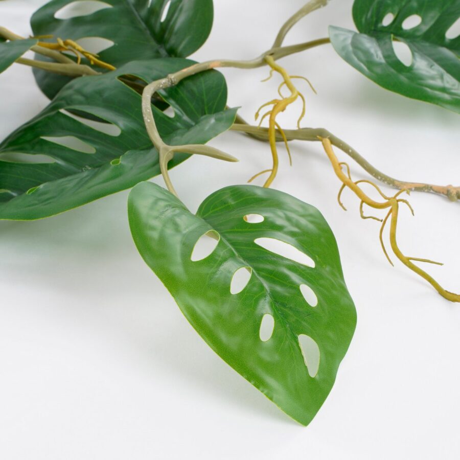 Monstera Kunstplant Slinger - L115 x B34 x H10 cm - Groen - Afbeelding 2