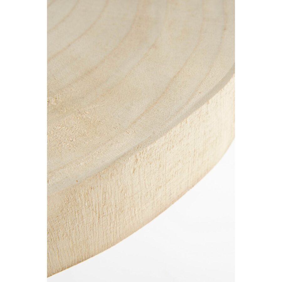 Pia Plantenstandaard - H11 x Ø30 cm - Hout - Lichtbruin - Afbeelding 3