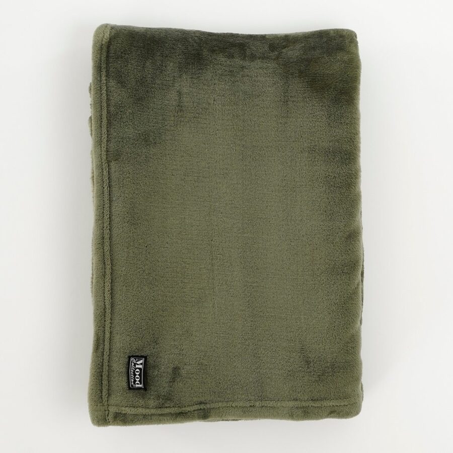 Famke Fleece Plaid - L180 x B130 cm - Donkergroen - Afbeelding 2