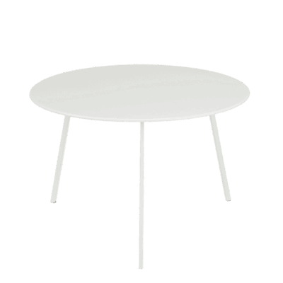 Seatle Bijzettafel voor Buiten - H38 x Ø58 cm - Metaal - Wit