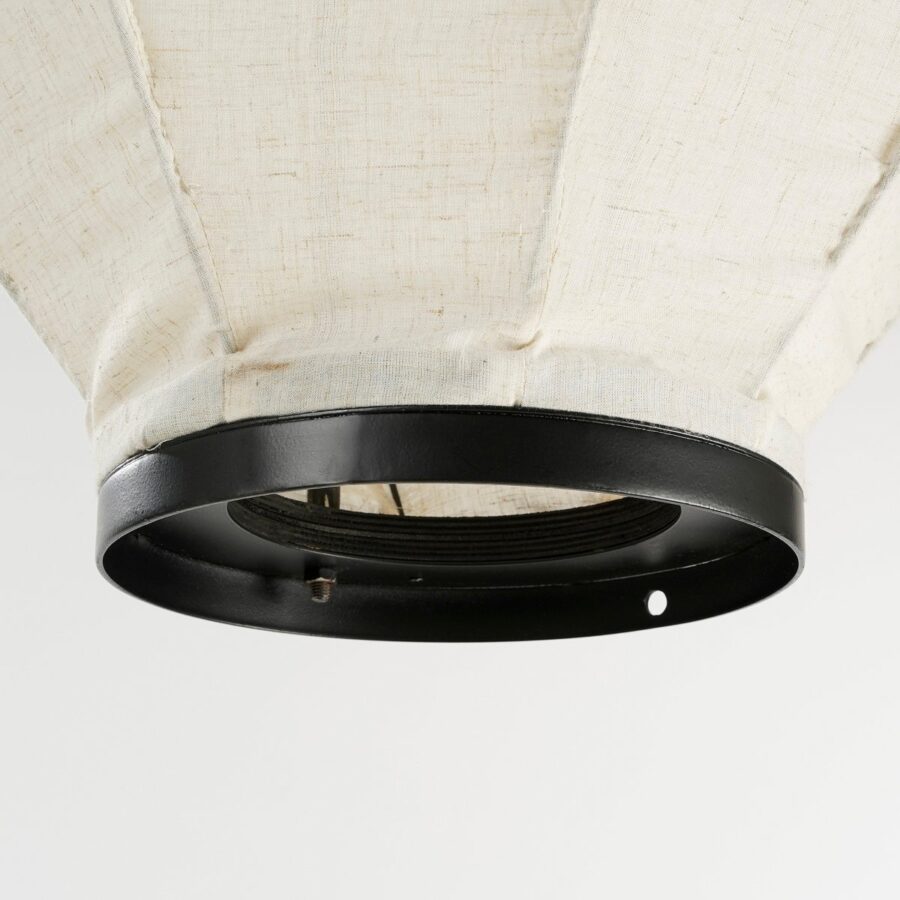 Pego Hanglamp - H73 x Ø54 cm - Linnen - Off-white - Afbeelding 4