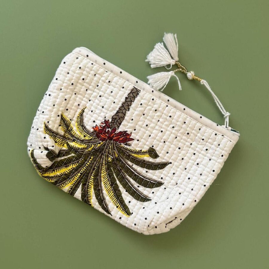 Handgemaakte mini -tas "Palms" - Afbeelding 2