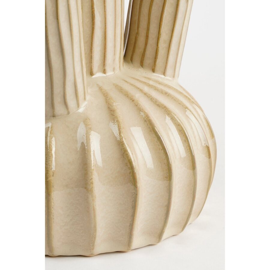 Felipe Tulpenvaas - H27 x Ø20 cm - Keramiek - Beige - Afbeelding 3