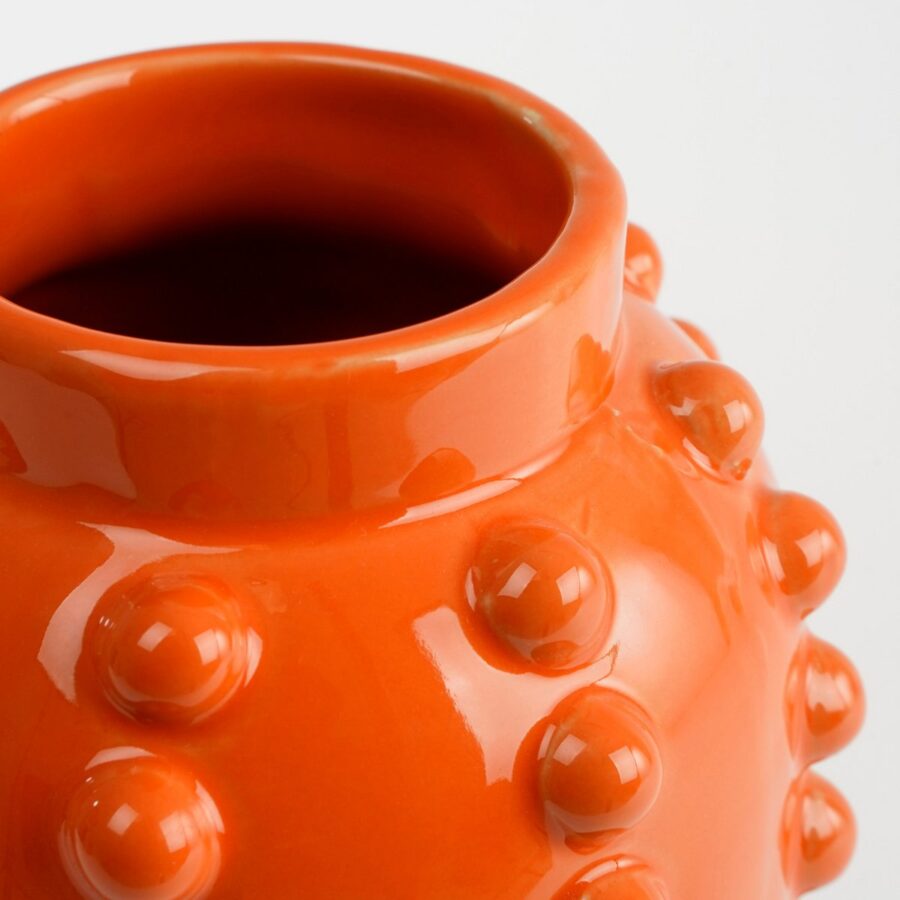 Boaz Vaas - H30 x Ø11 cm - Keramiek - Oranje - Afbeelding 2