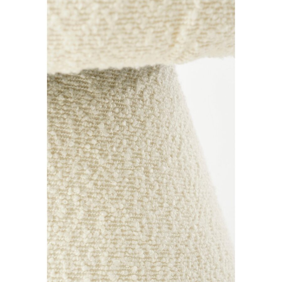 Poef - H46 x Ø49 cm - Off White - Afbeelding 3