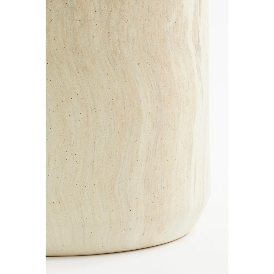 Trentino Vaas - L29 x B25 x H39 cm - Keramiek - Beige - Afbeelding 4