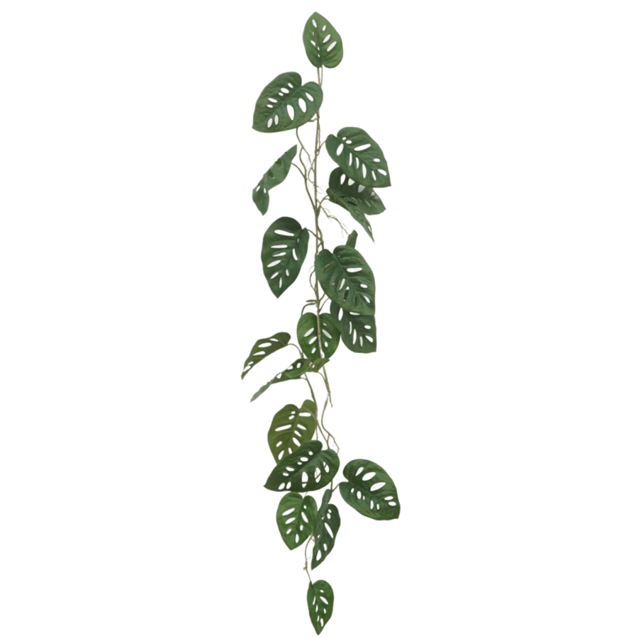 Monstera Monkey Bush Kunstslinger 120cm (Guirlande)