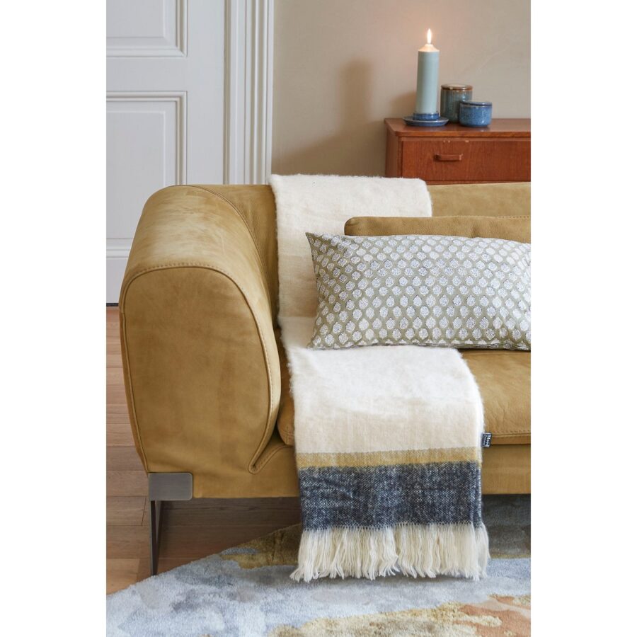 Plaid - L180 x B130 cm - Gebroken wit - Afbeelding 5