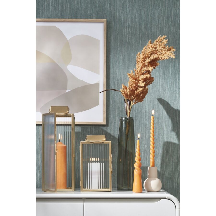 Xandra Smalle Vaas - H38 x Ø10 cm - Glas - Groen - Afbeelding 4