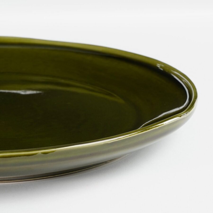 Rhea Dinerbord - Ø28 cm - Keramiek - Groen - Afbeelding 2