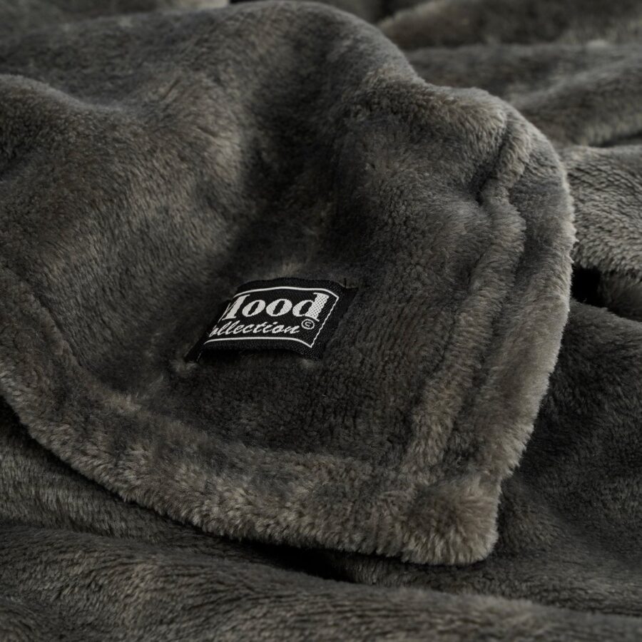 Famke Fleece Plaid - L180 x B130 cm - Antraciet - Afbeelding 4