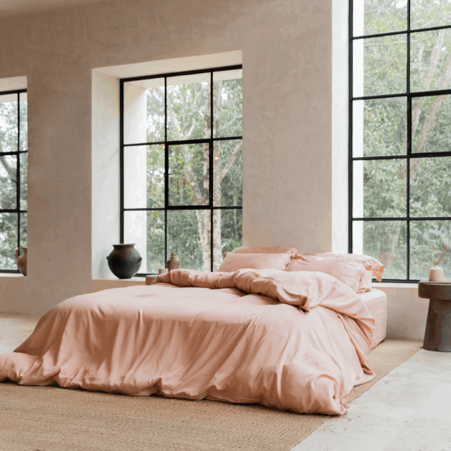 TENCEL™ - Twill Dekbedovertrek Peach - Afbeelding 5