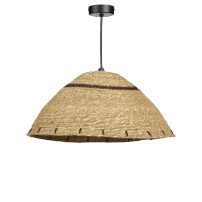 Joulz Hanglamp - H16 x Ø36 cm - Jute - Lichtbruin