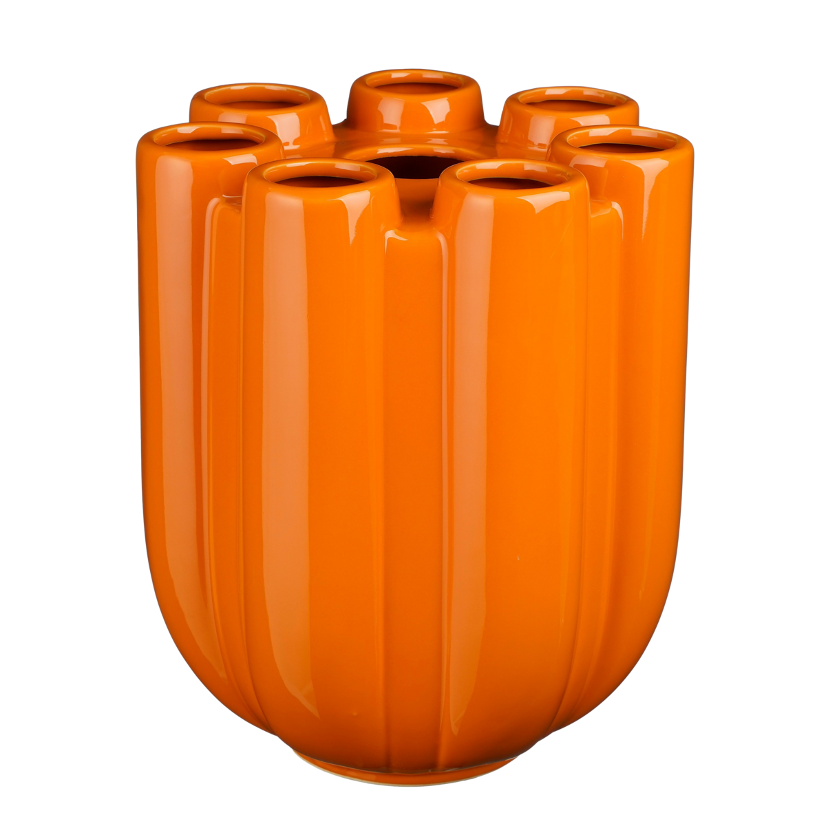 Minda Tulpenvaas - H34 x Ø28 cm - Keramiek - Oranje