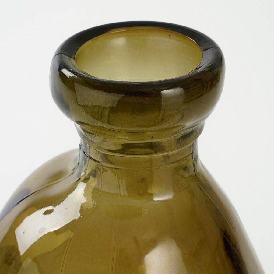 Pinto Vaas - H51 x Ø22 cm - Gerecycled Glas - Taupe - Afbeelding 2