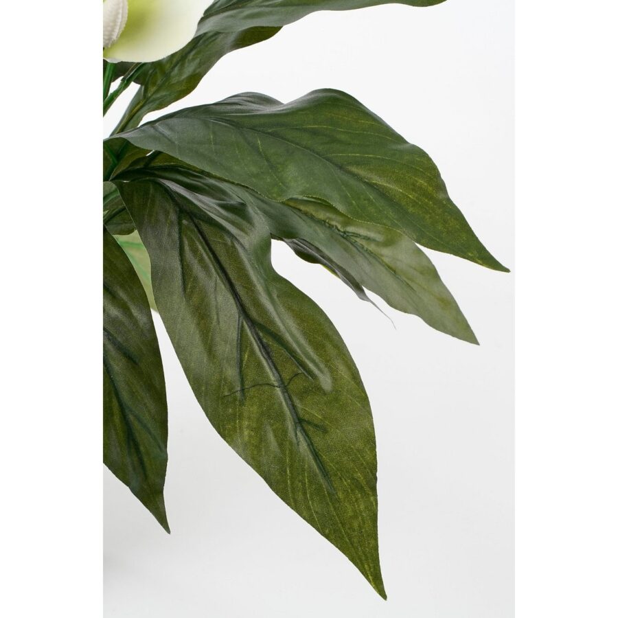 Spathiphyllum Kunstplant in Bloempot Stan - H50 x Ø40 cm - Wit - Afbeelding 3