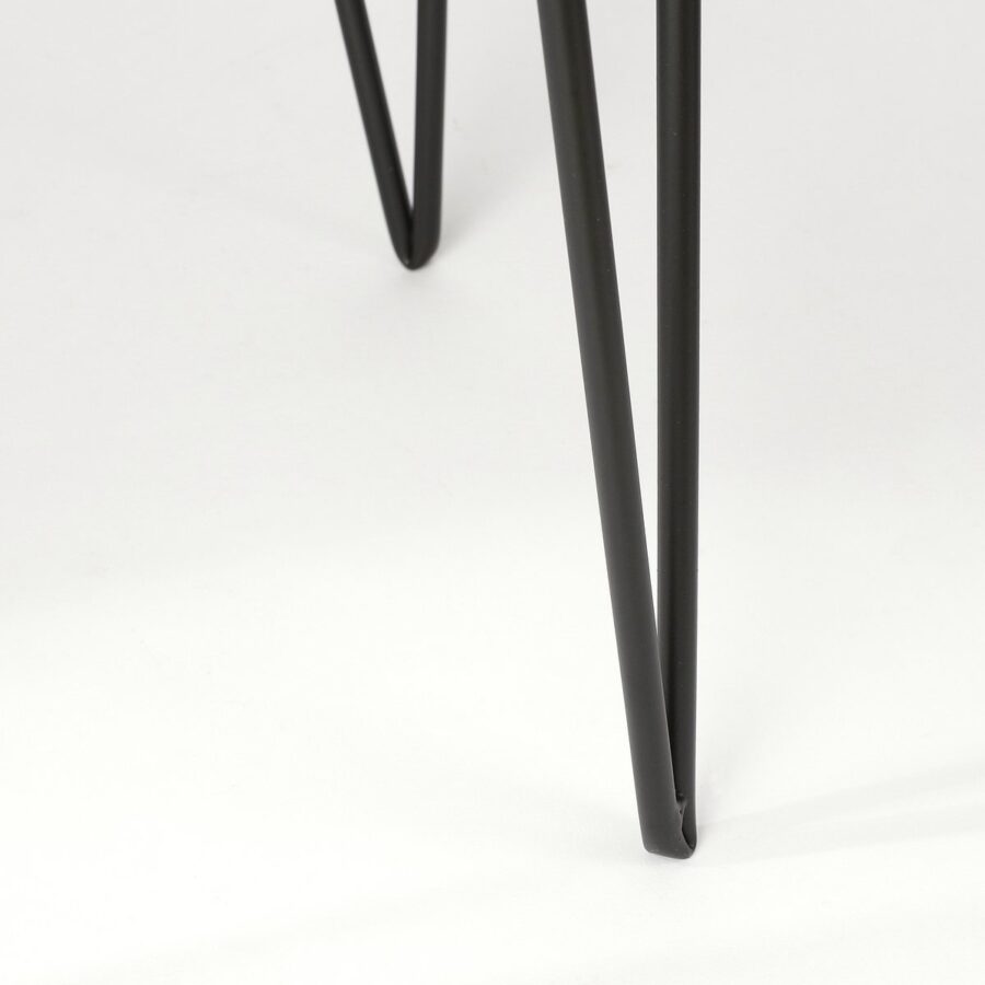 Blom Plantenstandaard - L25 x B25 x H38 cm - Metaal - Zwart - Afbeelding 3