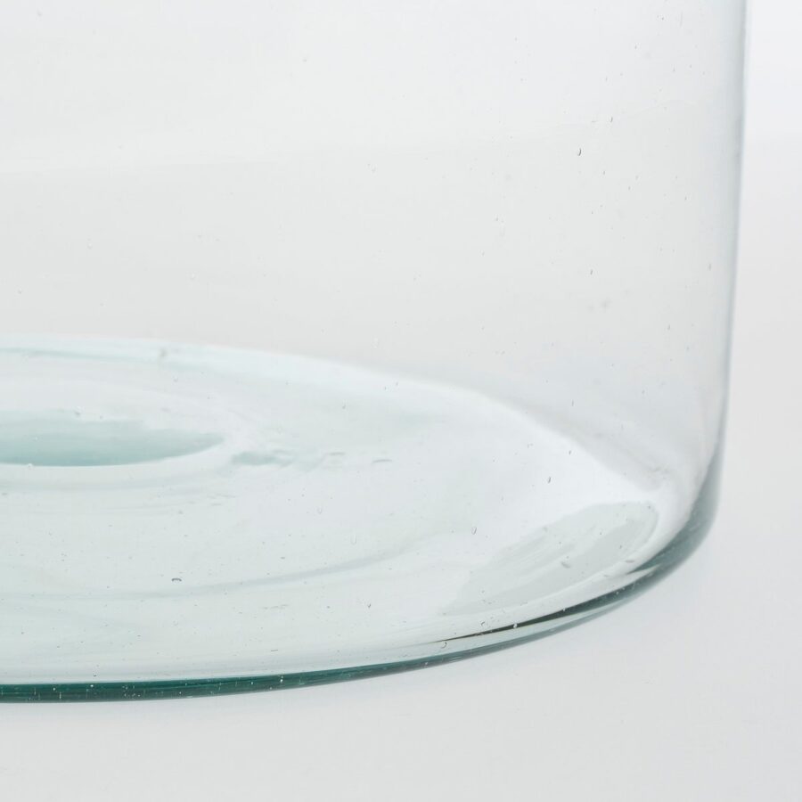 Vienne Vaas - H20 x Ø21 cm - Gerecycled Glas - Transparant - Afbeelding 3