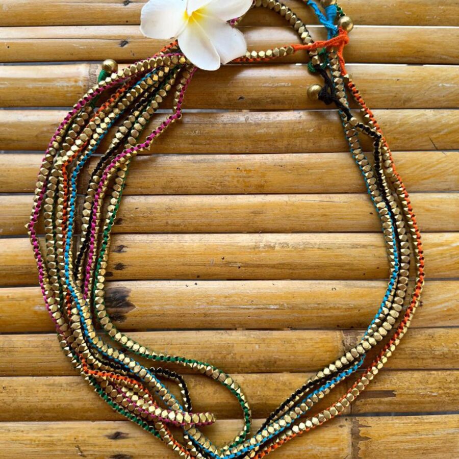 handgemaakte Dokra ketting "Solid Love"