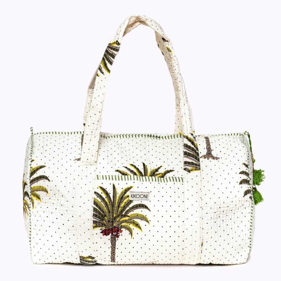 handgemaakte katoenen tas 'Palms'