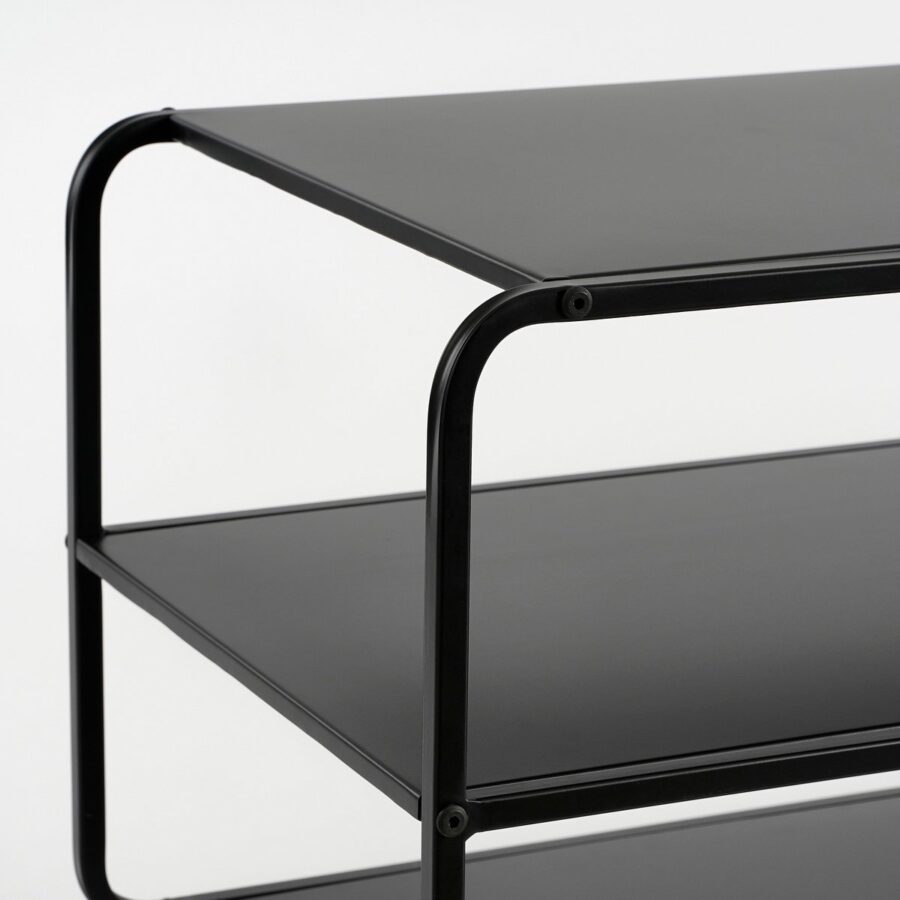 Jules Salontafel - L110 x B38 x H50 cm - Metaal - Zwart - Afbeelding 2