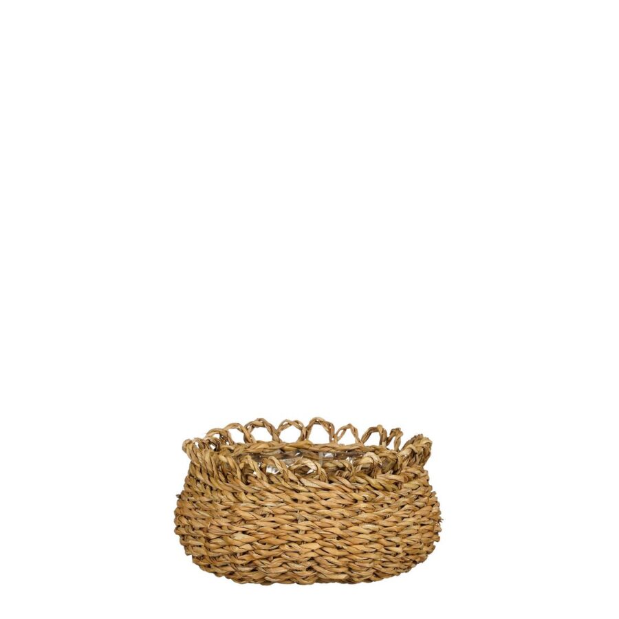 Gourdon Plantenmand - Set van 4 - H17 x Ø31 cm - Bruin - Afbeelding 3