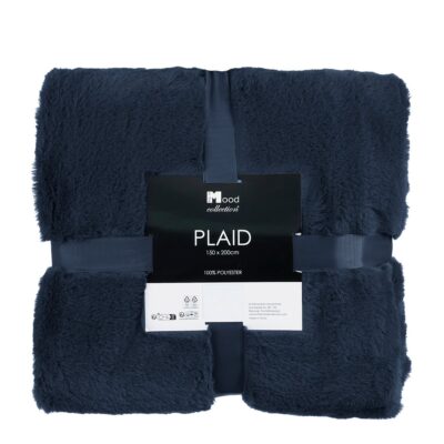 Bronte Fleece Deken - L200 x B150 cm - Donkerblauw