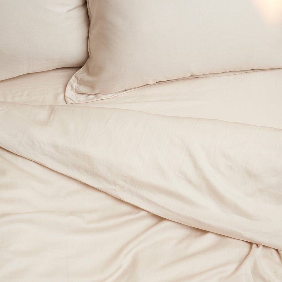 TENCEL™ - Twill Hoeslaken Beige - Afbeelding 4