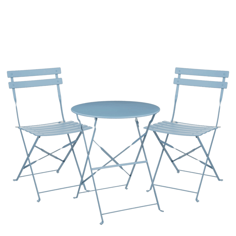 Laurence Bistroset - Set van 3 - Metaal - Lichtblauw