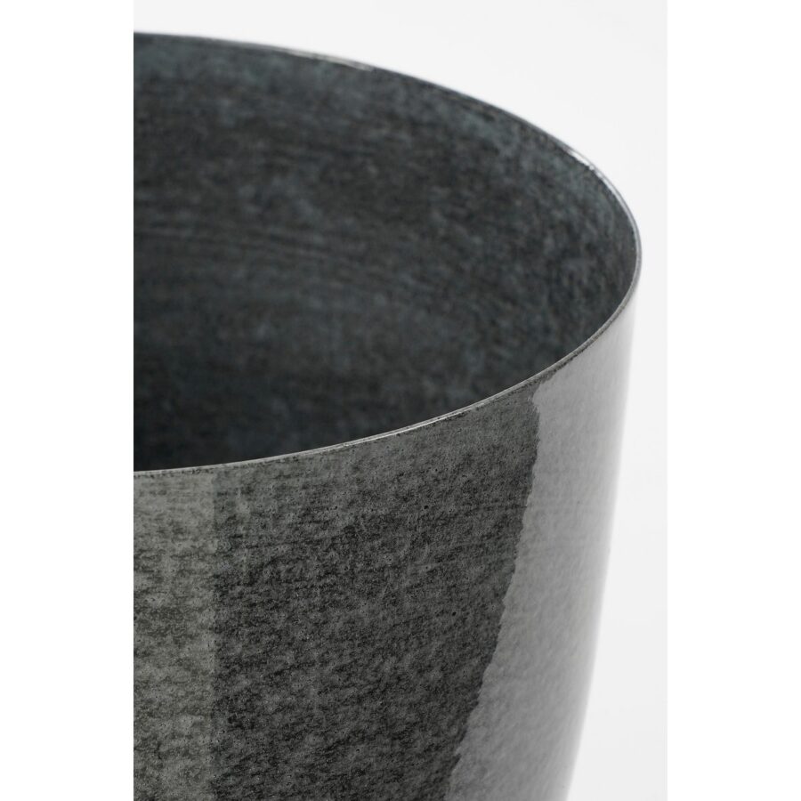 James Bloempot op Standaard - H28 x Ø22 cm - Metaal - Grijs - Afbeelding 2