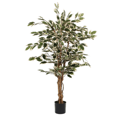Ficus Kunstplant - H110 x Ø70 cm - Groen Bont