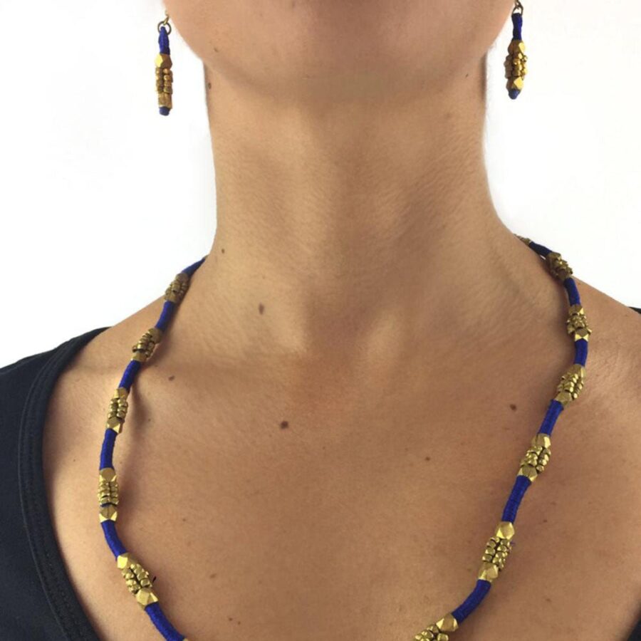 Dokra ketting 'Blauw' - Afbeelding 5