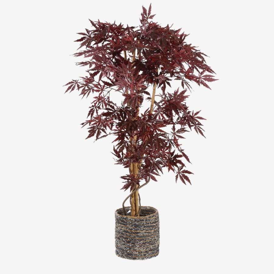 Esdoorn Kunstplant - H140 x Ø80 cm - rood - Afbeelding 5