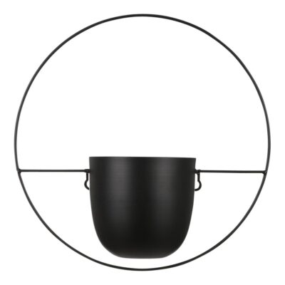 Dexter Bloempot Wand - L34 x B14 x H34 cm - Zwart