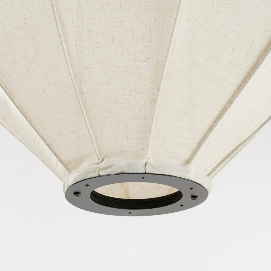 Pego Hanglamp - H94 x Ø70 cm - Linnen - Off White - Afbeelding 4