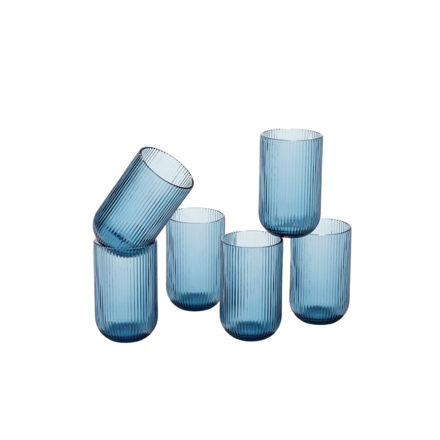 Merlot Drinkglas - 400 ml - Glas - Blauw - Afbeelding 5