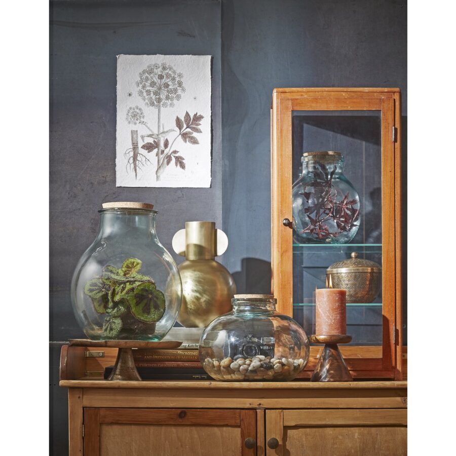 Olly Vaas - H23 x Ø29 cm - Gerecycled Glas - Transparant - Afbeelding 6