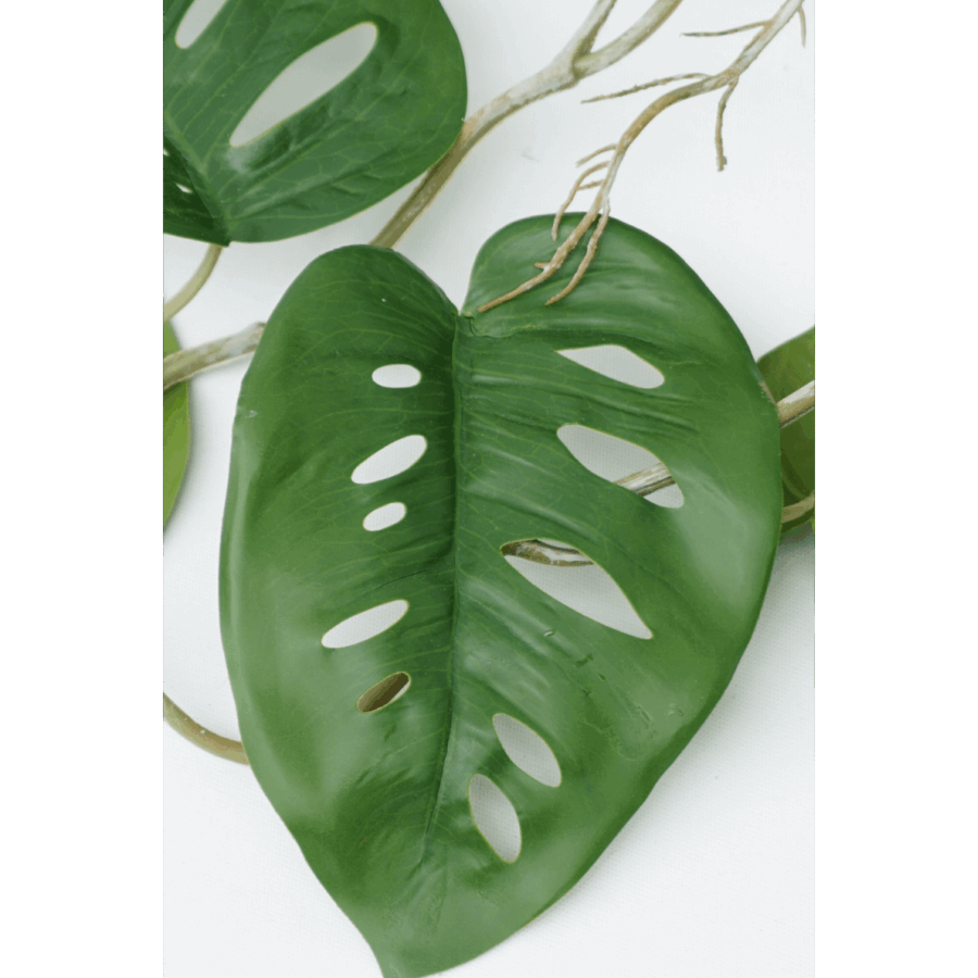 Monstera Monkey Bush Kunstslinger 120cm (Guirlande) - Afbeelding 5